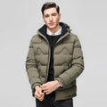 Winter Men's Thick Stand-up Collar Cotton Jacket For Business Casual